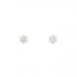 【リメイク】K18YG/ST ダイヤモンド ピアス 0.231CT 0.243CT D-E VS1-2 VG