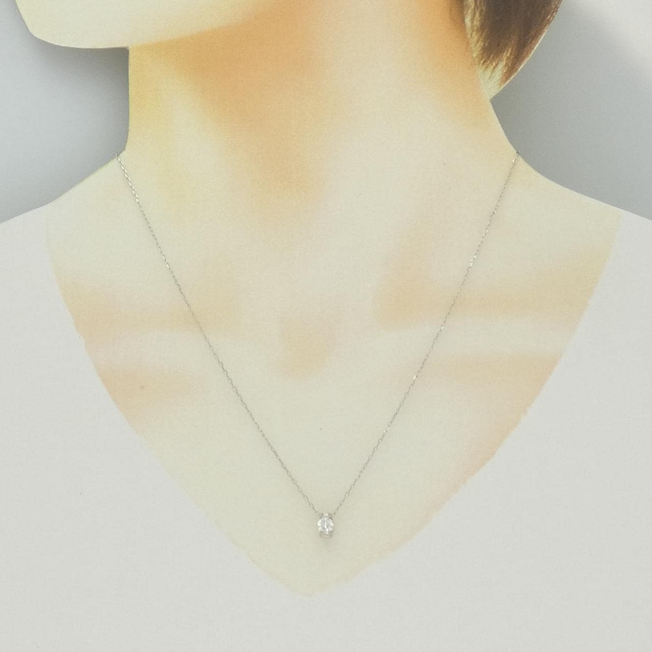 PT900/PT850 ダイヤモンド ネックレス 0.308CT