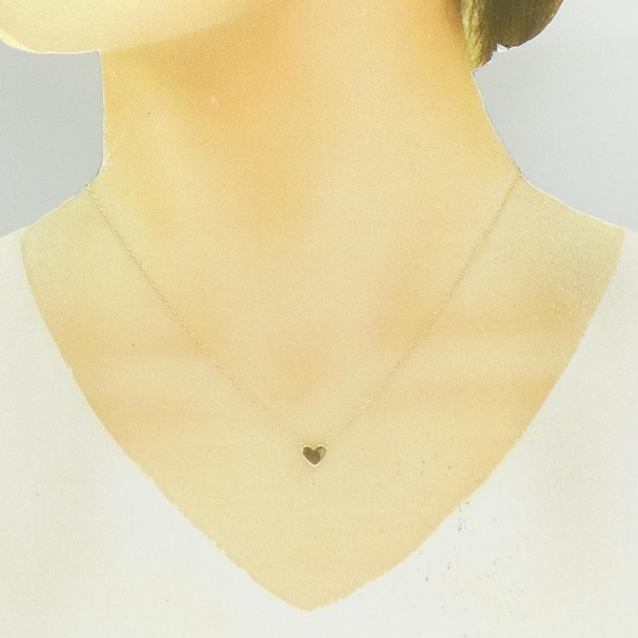 K18YG ハート ネックレス