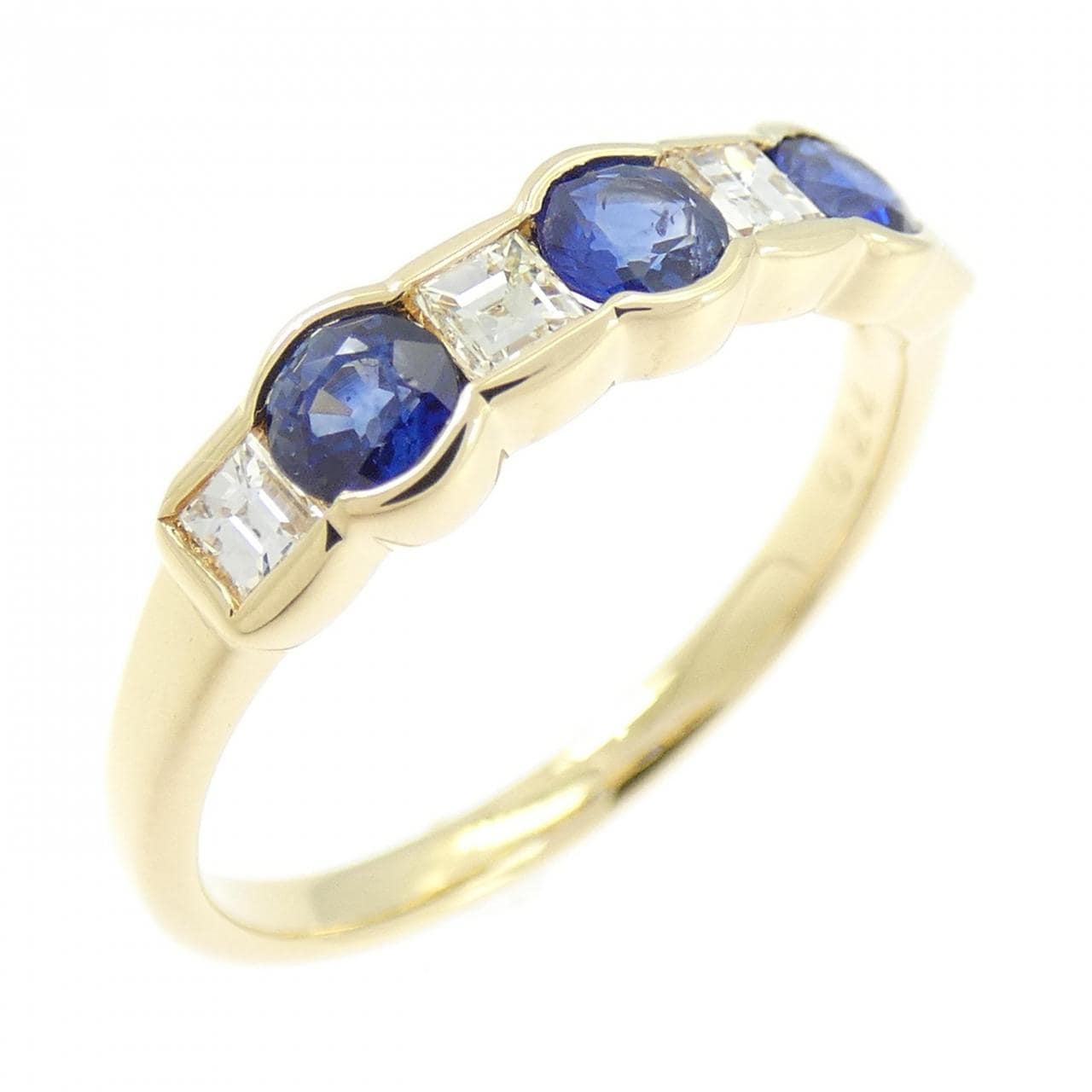K18YG サファイヤ リング 0.49CT