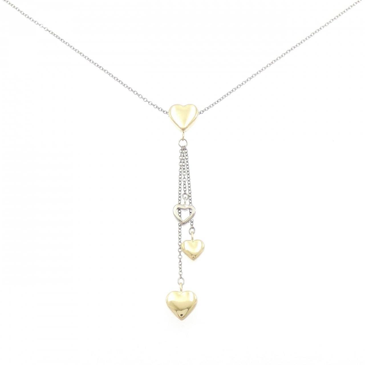 ティファニー マルチハートドロップペンダント ネックレス