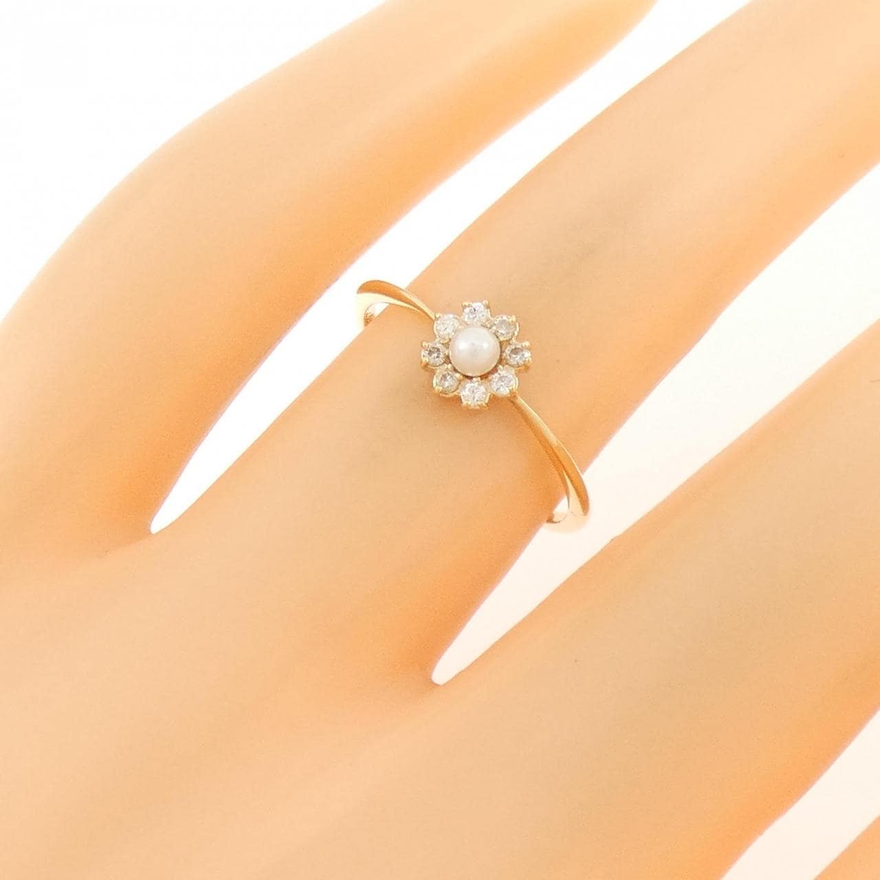 K18YG アコヤパール リング 2.5mm