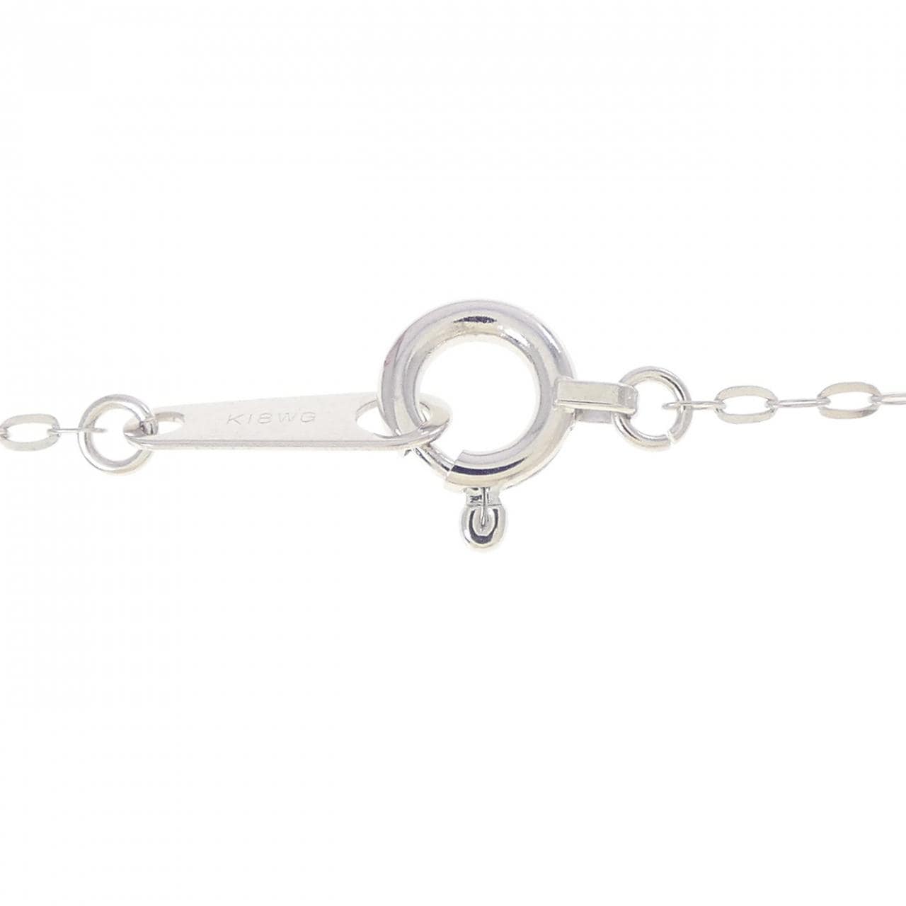 K18WG ダイヤモンド ネックレス 0.06CT