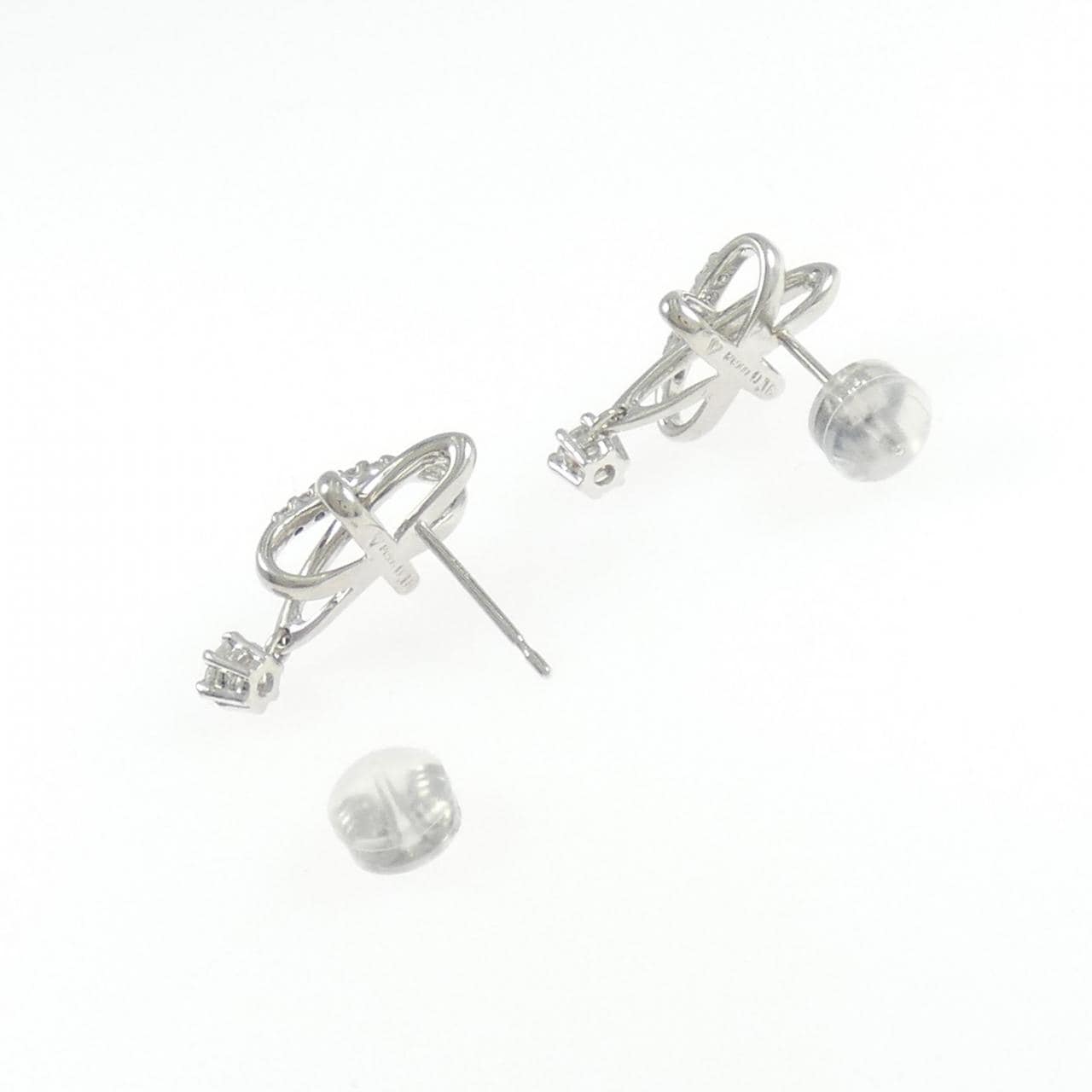 PT900 ダイヤモンド ピアス 0.32CT