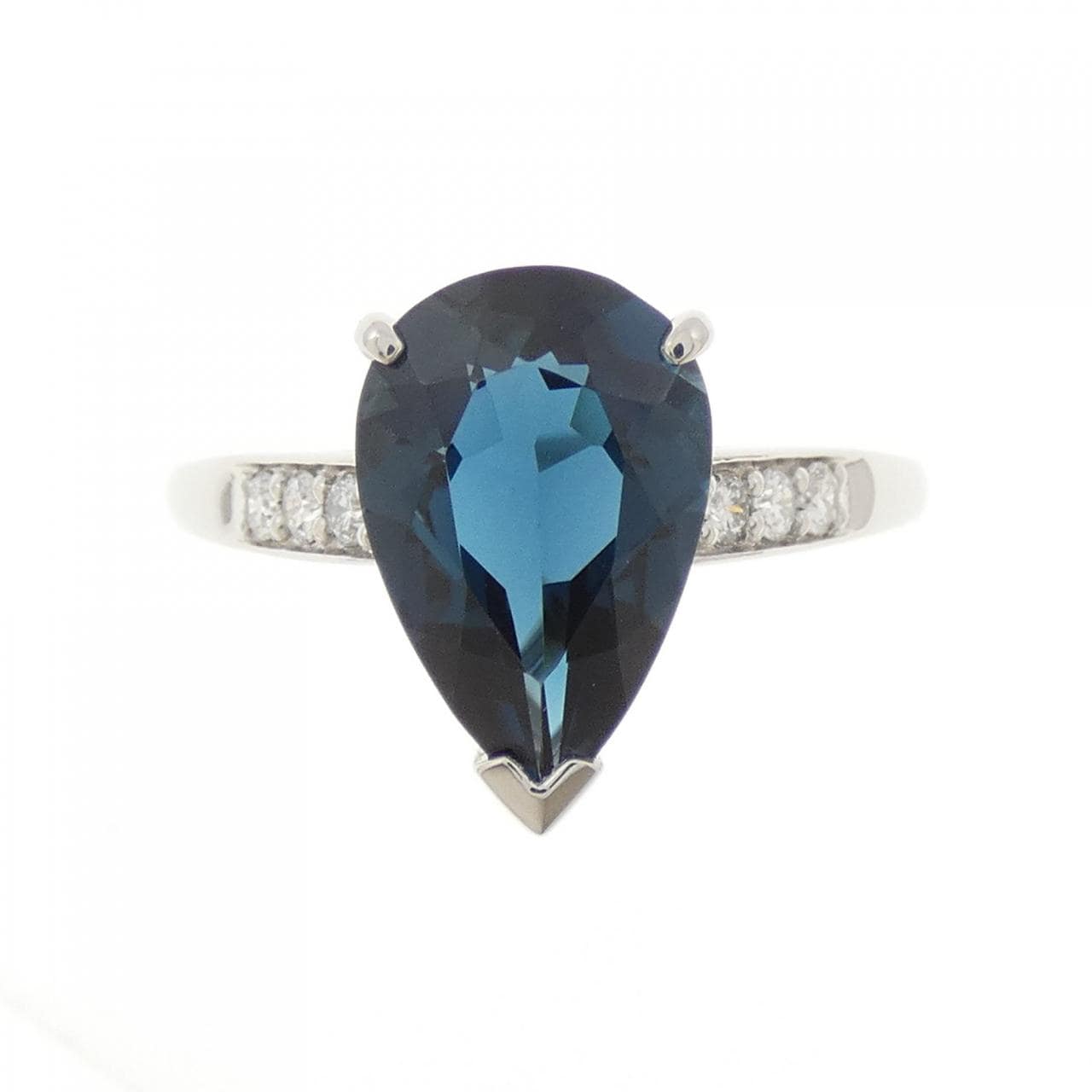PT950 ブルートパーズ リング 3.00CT