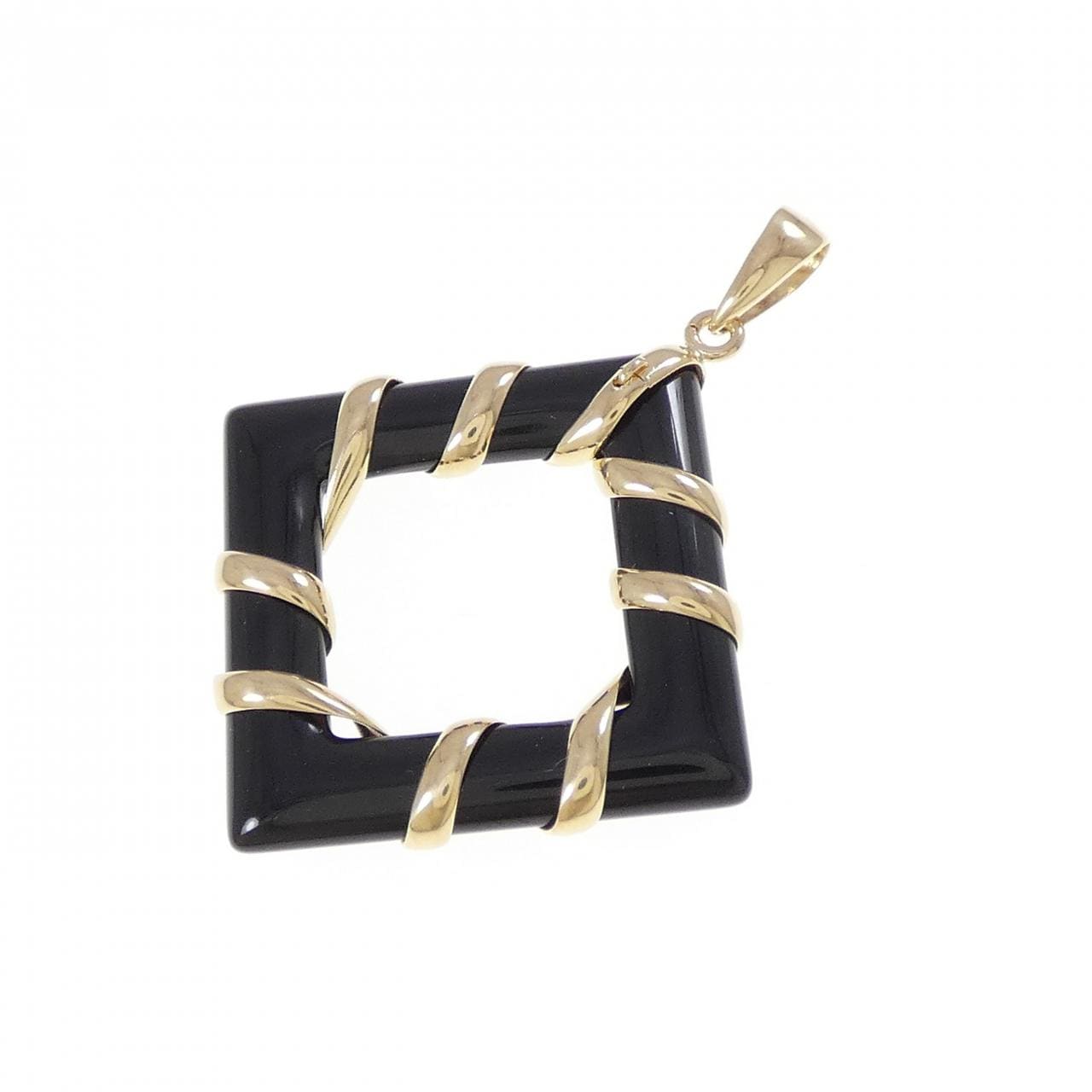 K18YG オニキス ペンダント