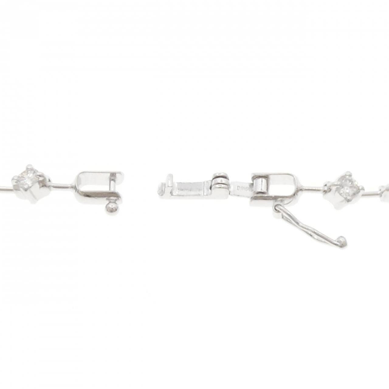 K18WG ダイヤモンド ネックレス 5.00CT
