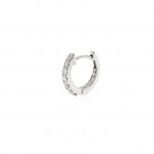 K18WG ダイヤモンド ピアス 0.18CT 片耳