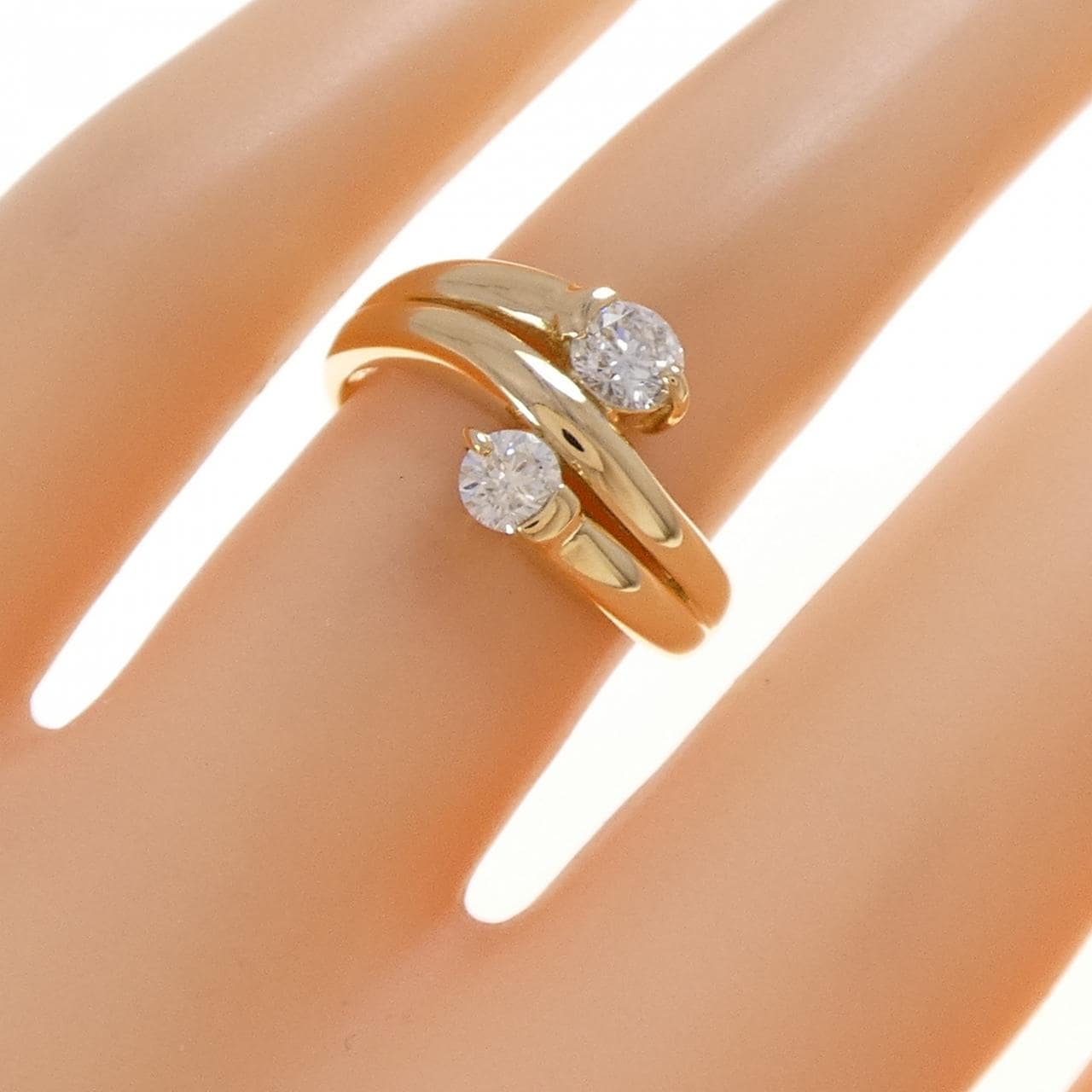 K18YG ダイヤモンド リング 0.50CT