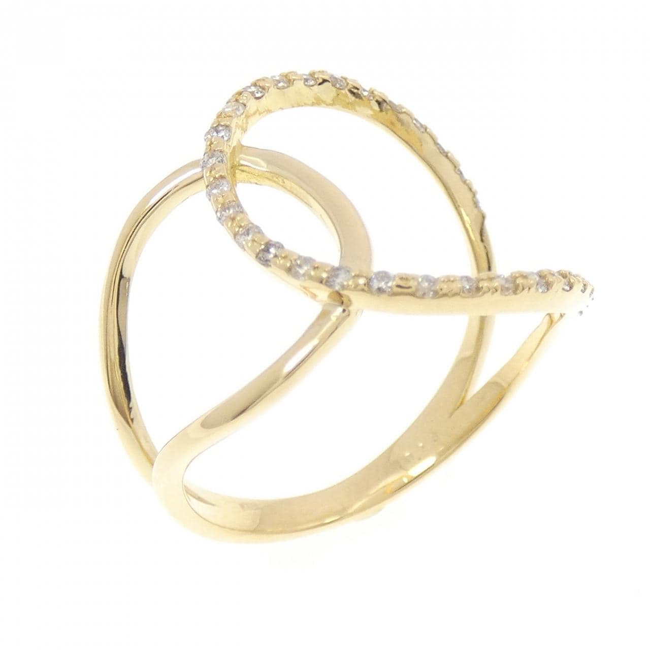 K18YG ダイヤモンド リング 0.18CT