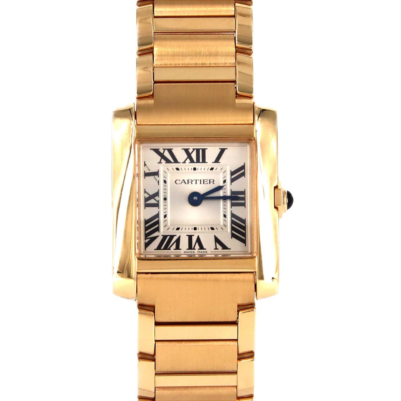 Cartier Tank Francaise SM YG WGTA0114 YG Quartz