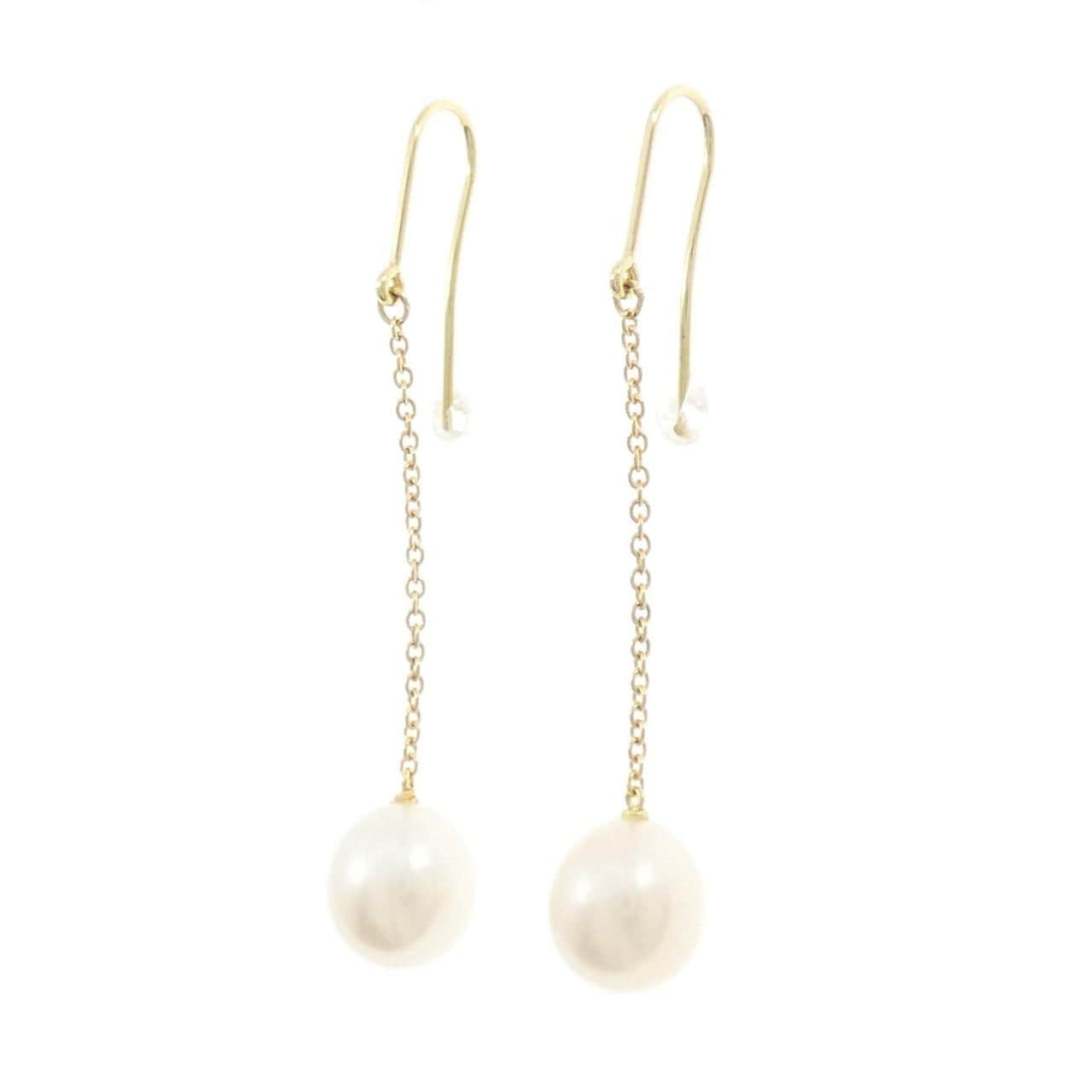 ティファニー パール バイザヤード チェーン ピアス 8mm