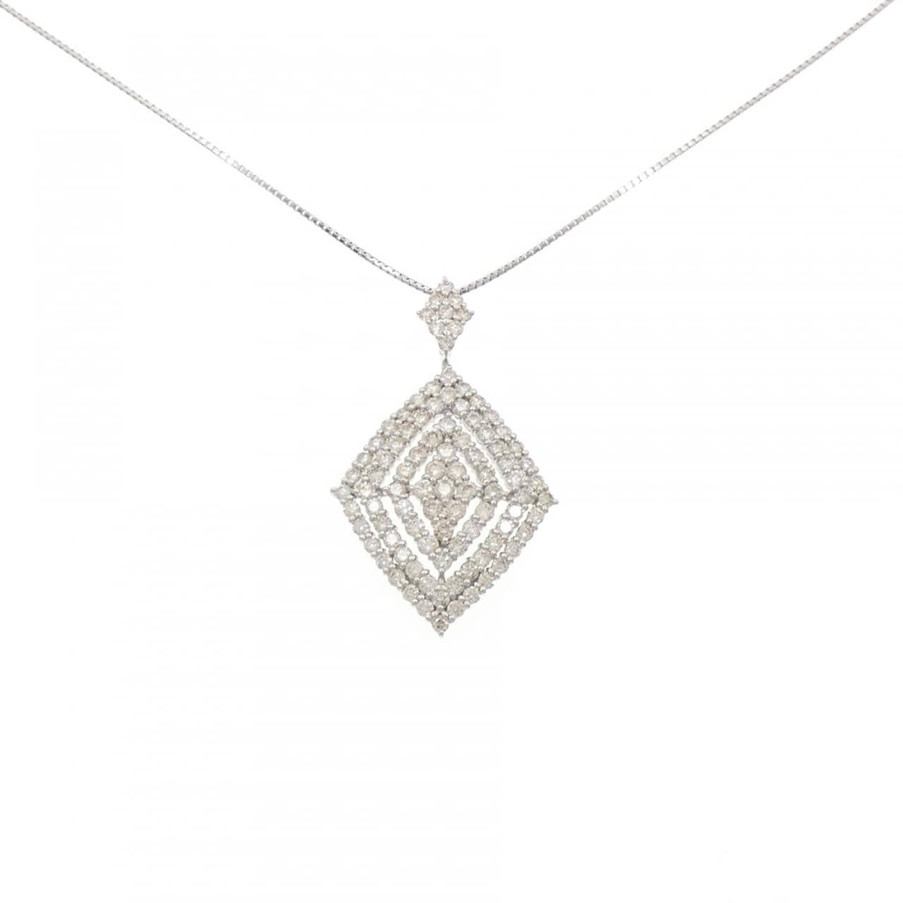 PT900/PT850 ダイヤモンド ネックレス 2.00CT