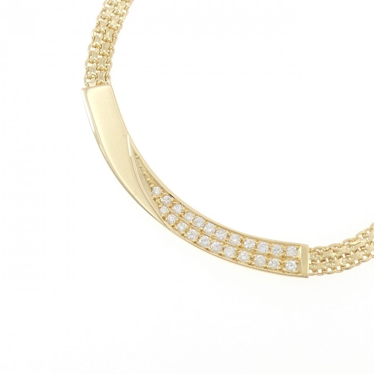 K18YG ダイヤモンド ネックレス 0.41CT