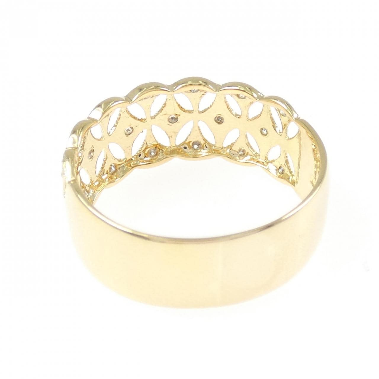 K18YG ダイヤモンド リング 0.13CT