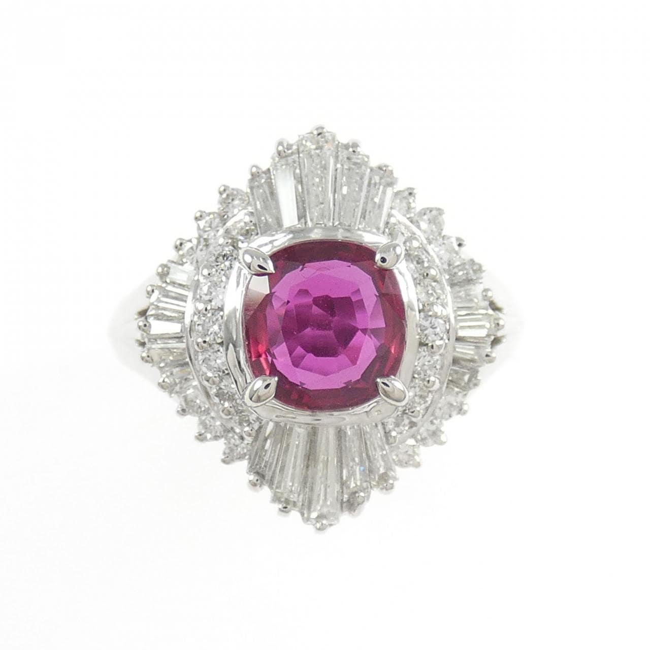 PT900 ルビー リング 1.04CT