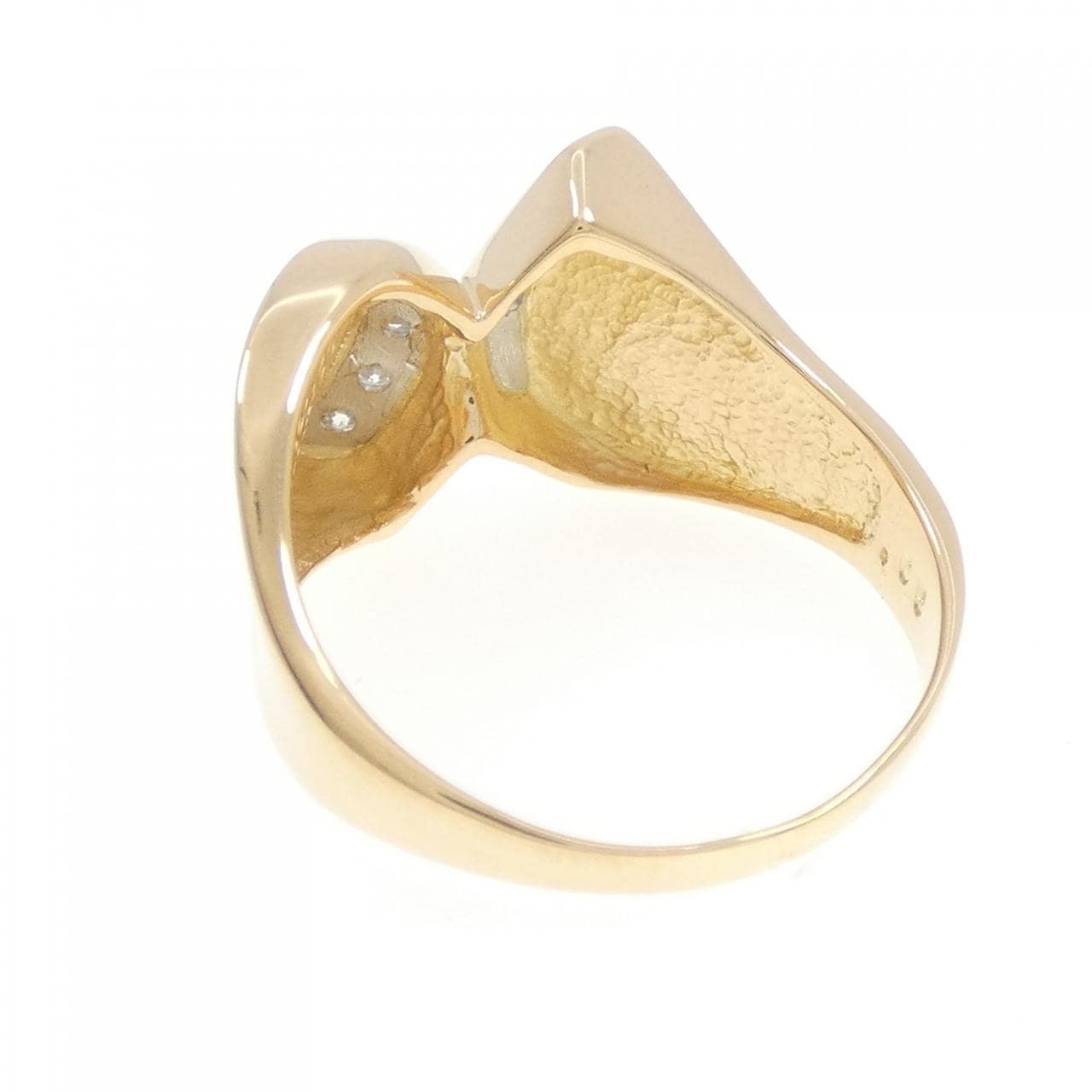 K18YG/PT900 ダイヤモンド リング 0.05CT