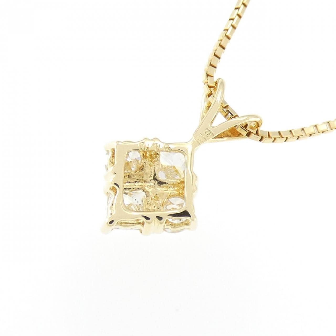 K18YG ダイヤモンド ネックレス 0.76CT