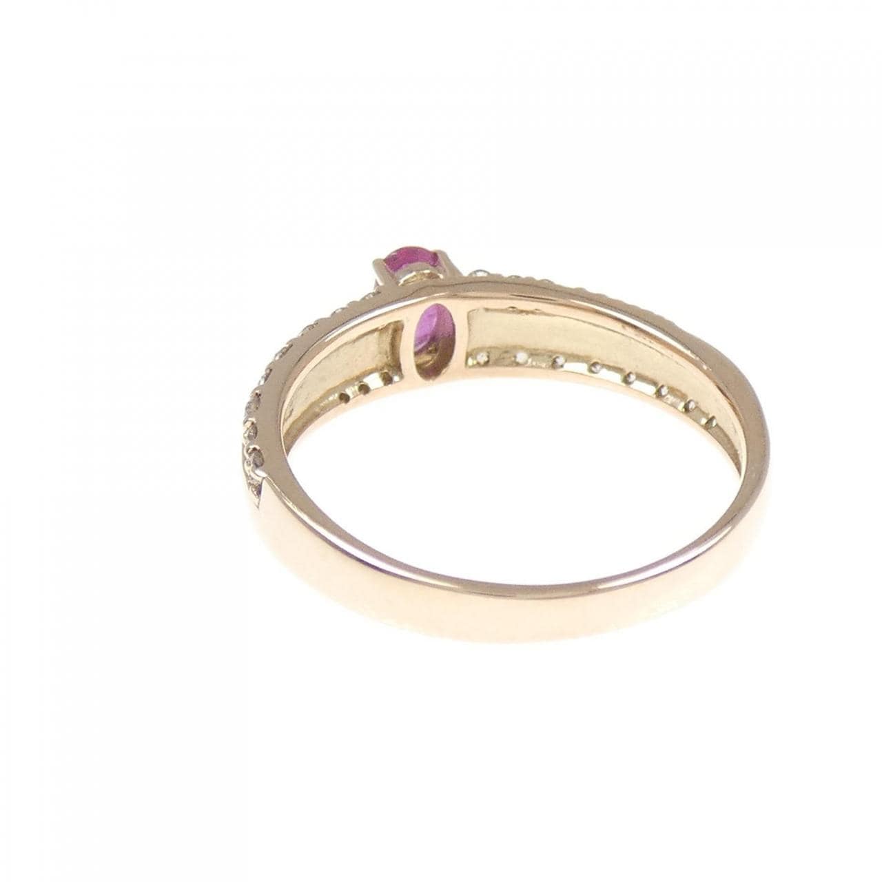 K18PG红宝石戒指