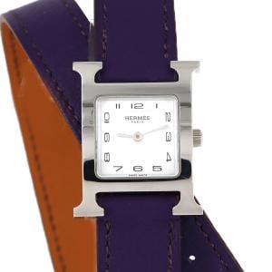 HERMES H Watch Double Tour HH1.210 SS Quartz