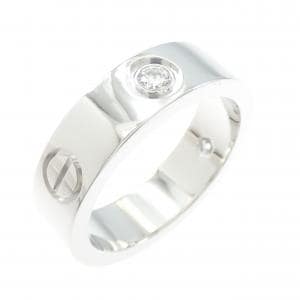 カルティエ ラブ ハーフダイヤ リング