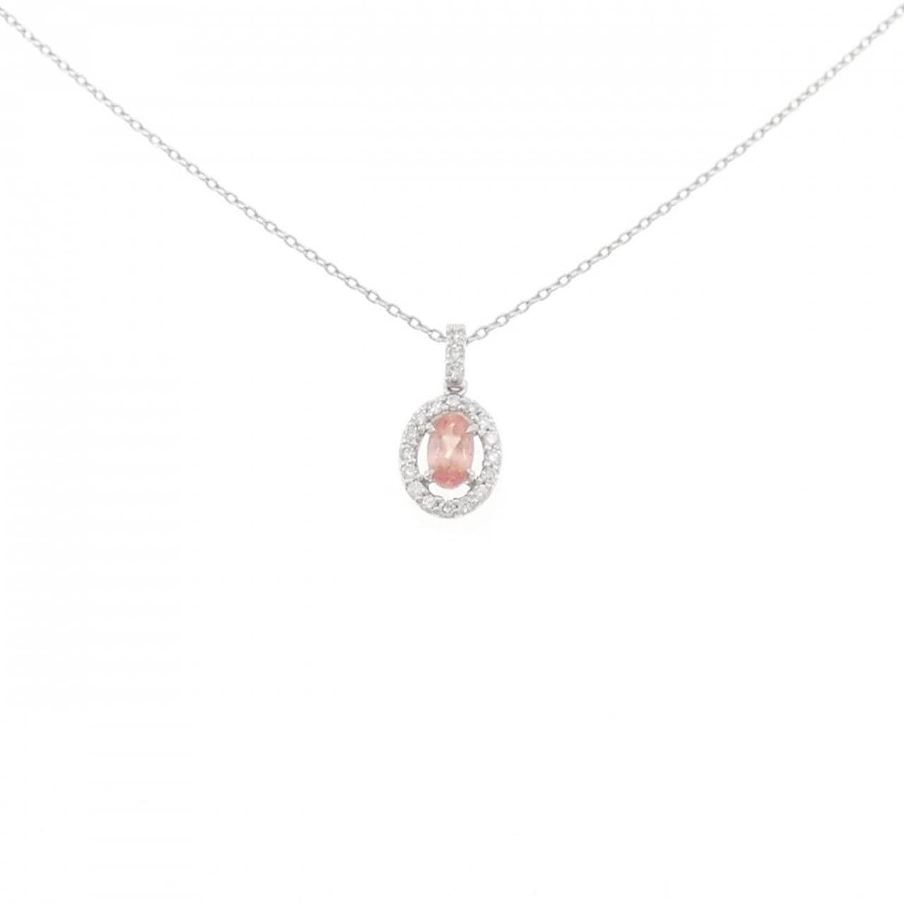 K18WG ロードクロサイト ネックレス 0.25CT