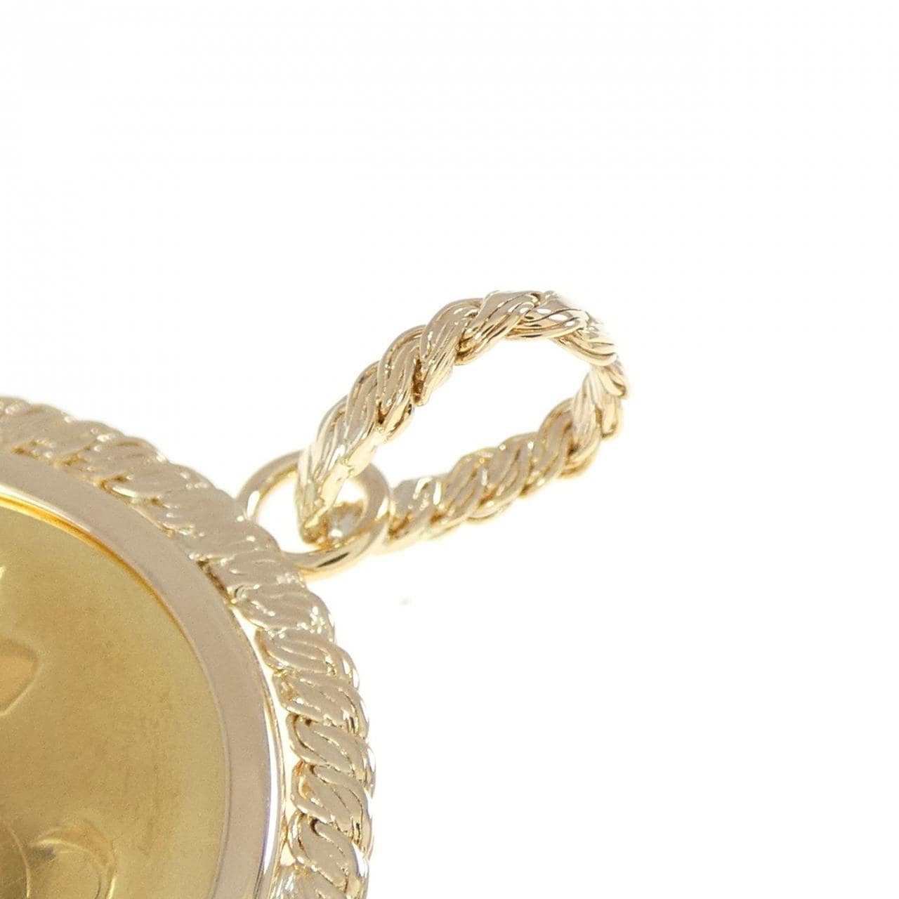 K18YG(枠) コイン ペンダント