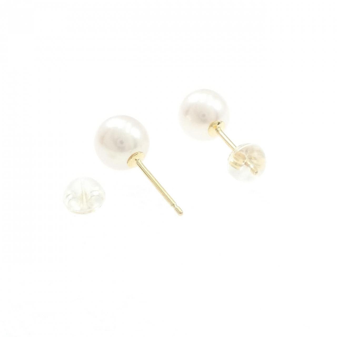 K18YG アコヤパール ピアス 7.3mm