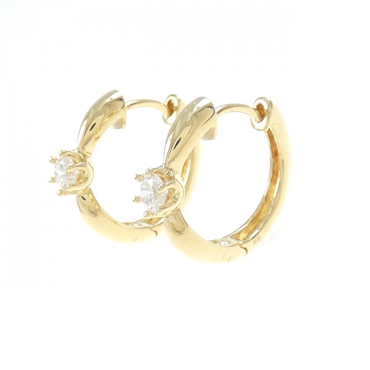 K18YG ダイヤモンド ピアス 0.42CT