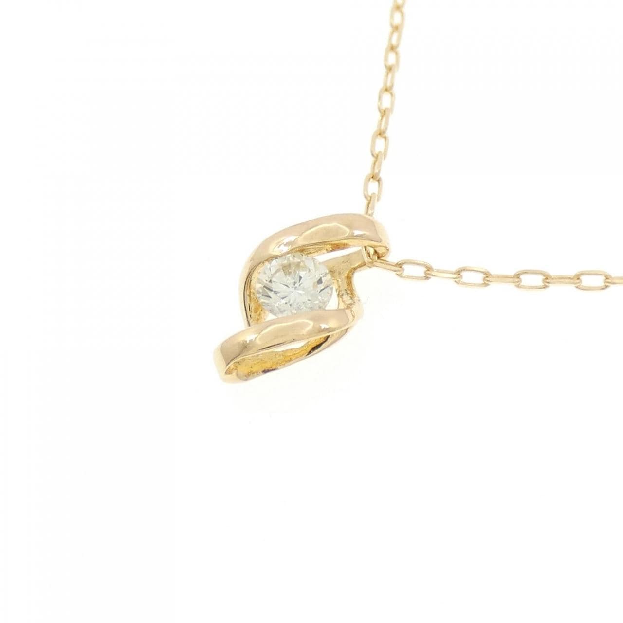 K18YG ダイヤモンド ネックレス 0.14CT