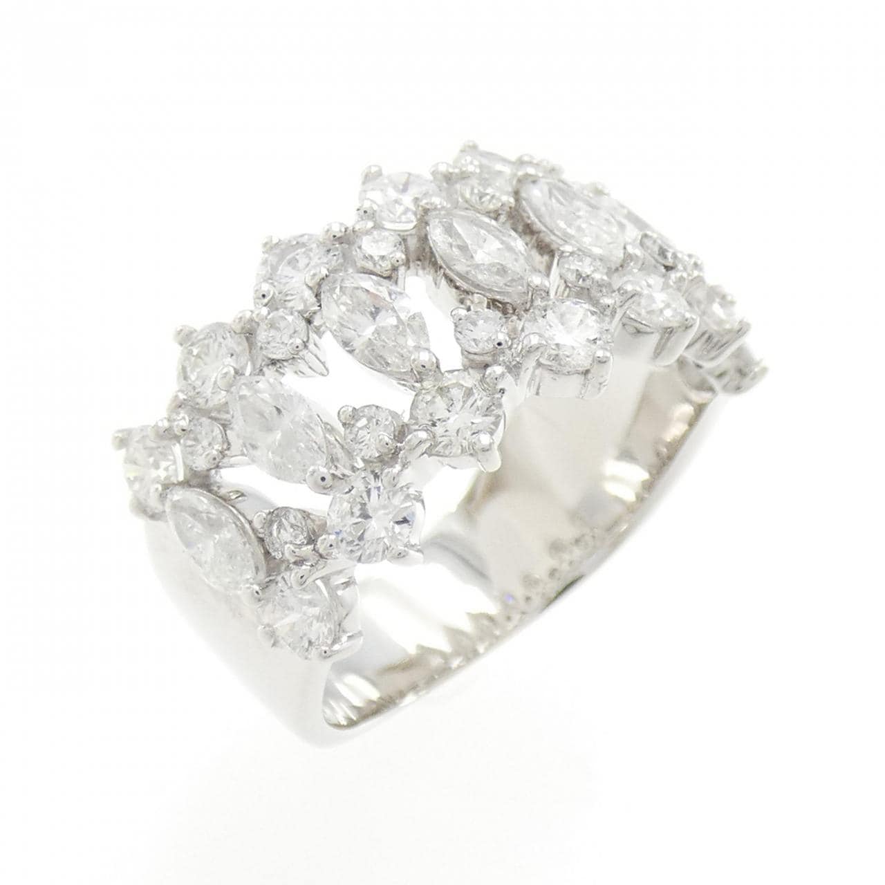 750WG ダイヤモンド リング 2.08CT