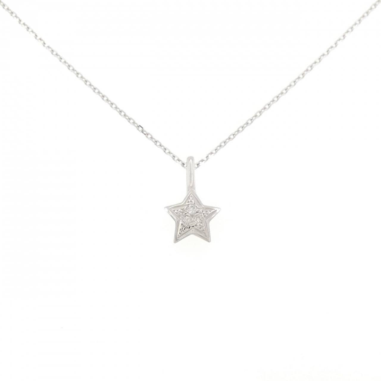 スタージュエリー スター ダイヤモンド ネックレス 0.02CT