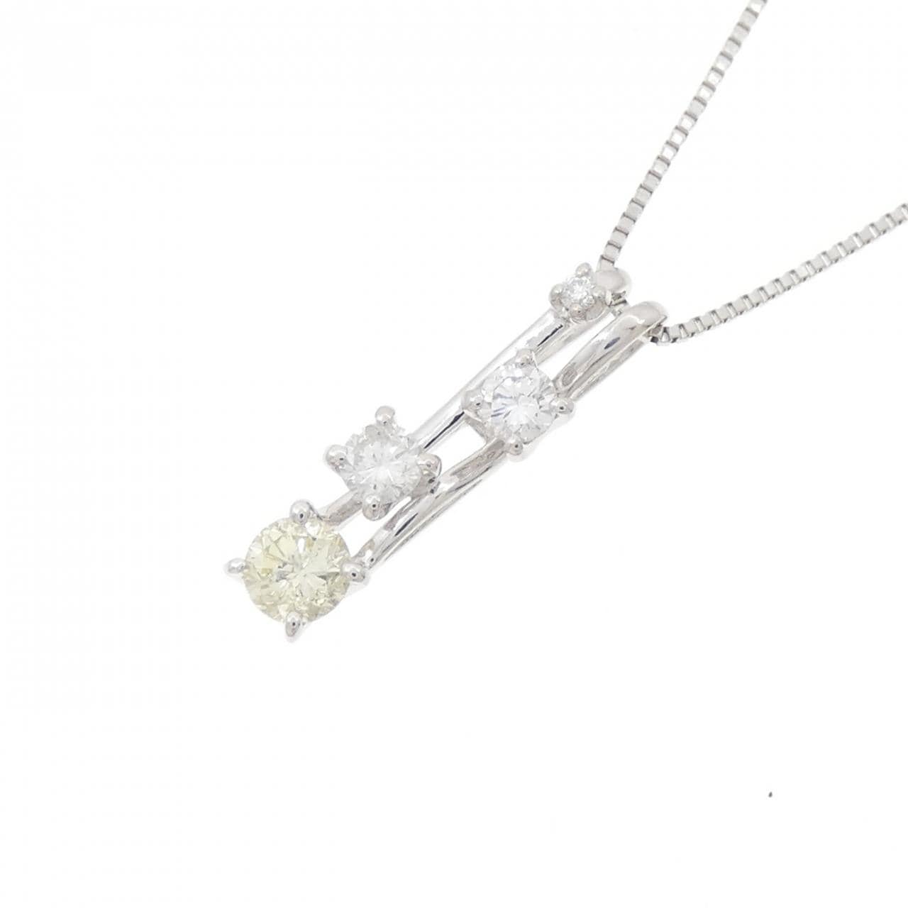 PT900/PT850 ダイヤモンド ネックレス 0.30CT
