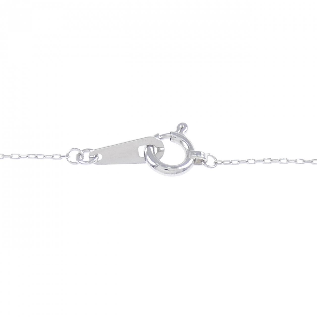 【新品】PT900/PT850 ホースシュー ダイヤモンド ネックレス 0.15CT