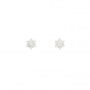 【リメイク】K18YG/ST ダイヤモンド ピアス 0.355CT 0.359CT D-F VS2 VG