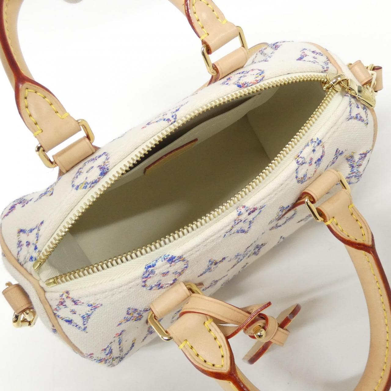 ルイヴィトン ツイード モノグラム マルチカラー スピーディ バンドリエール 20cm M24709 ボストンバッグ