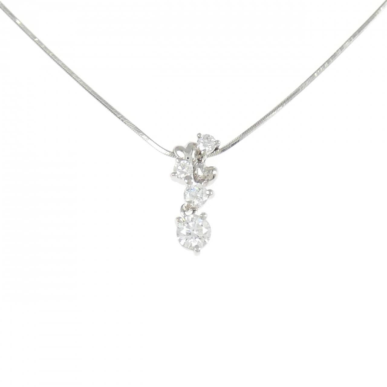 PT900/PT850 ダイヤモンド ネックレス 0.269CT