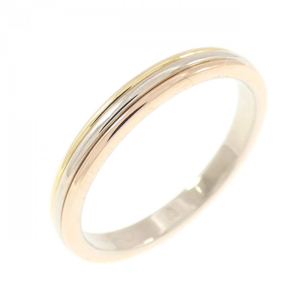 カルティエ スリーゴールドウェディング リング