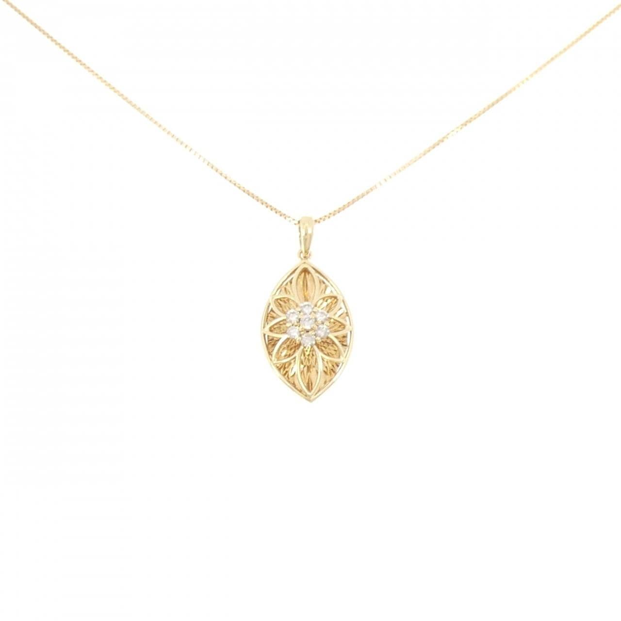 K18YG ダイヤモンド ネックレス 0.10CT