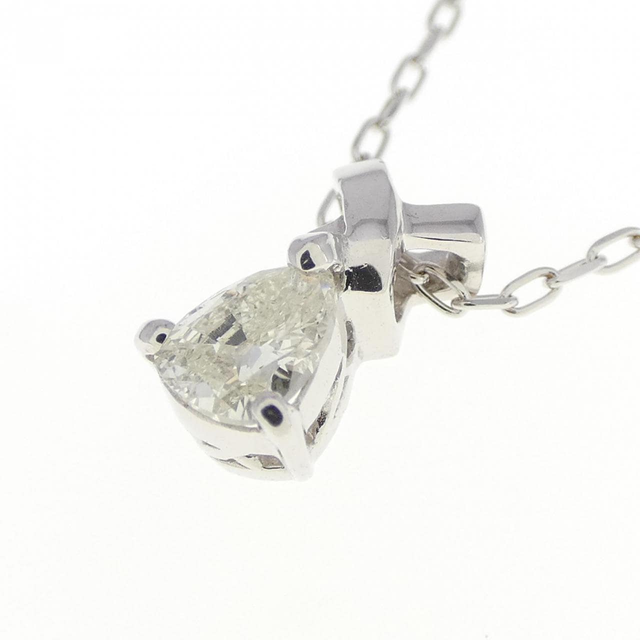 K18WG ダイヤモンド ネックレス 0.27CT