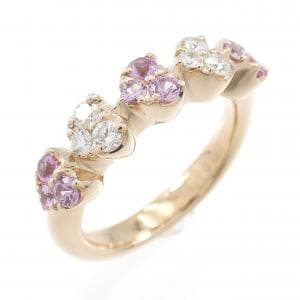 ポンテヴェキオ ハート サファイヤ リング 0.26CT