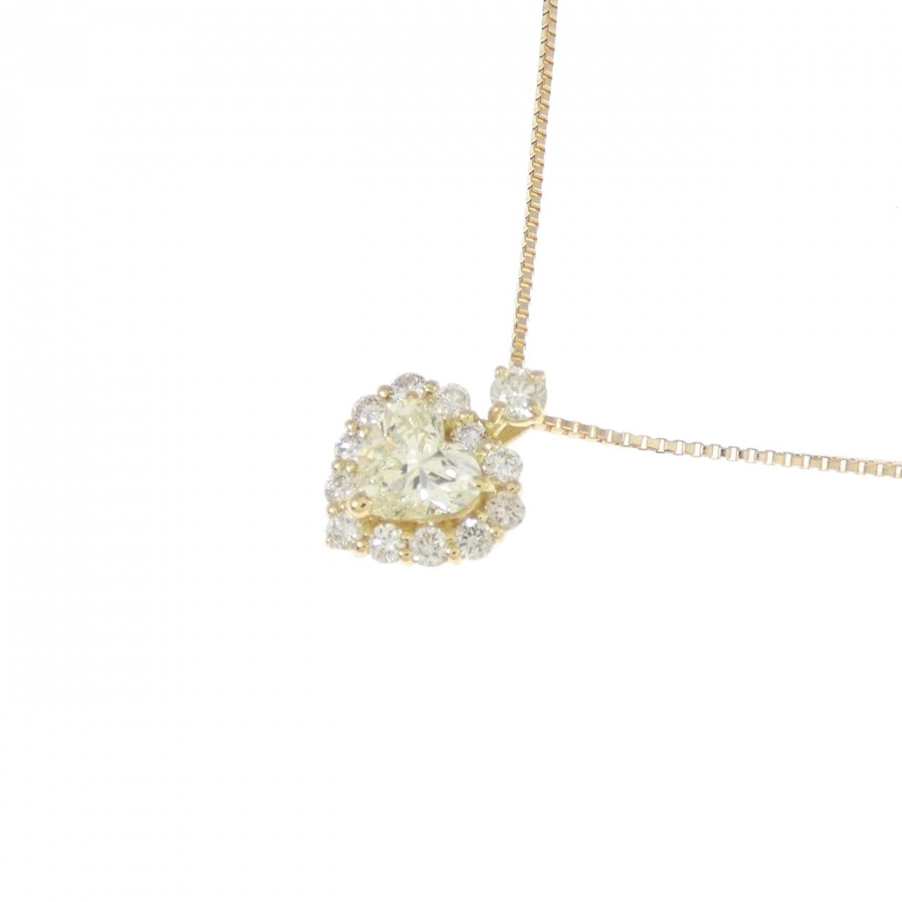 【新品】K18YG ハート ダイヤモンド ネックレス 0.30CT