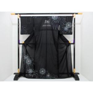 【新品】単衣　絽訪問着　友禅加工