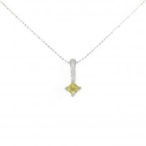 K18WG/750WG ダイヤモンド ネックレス