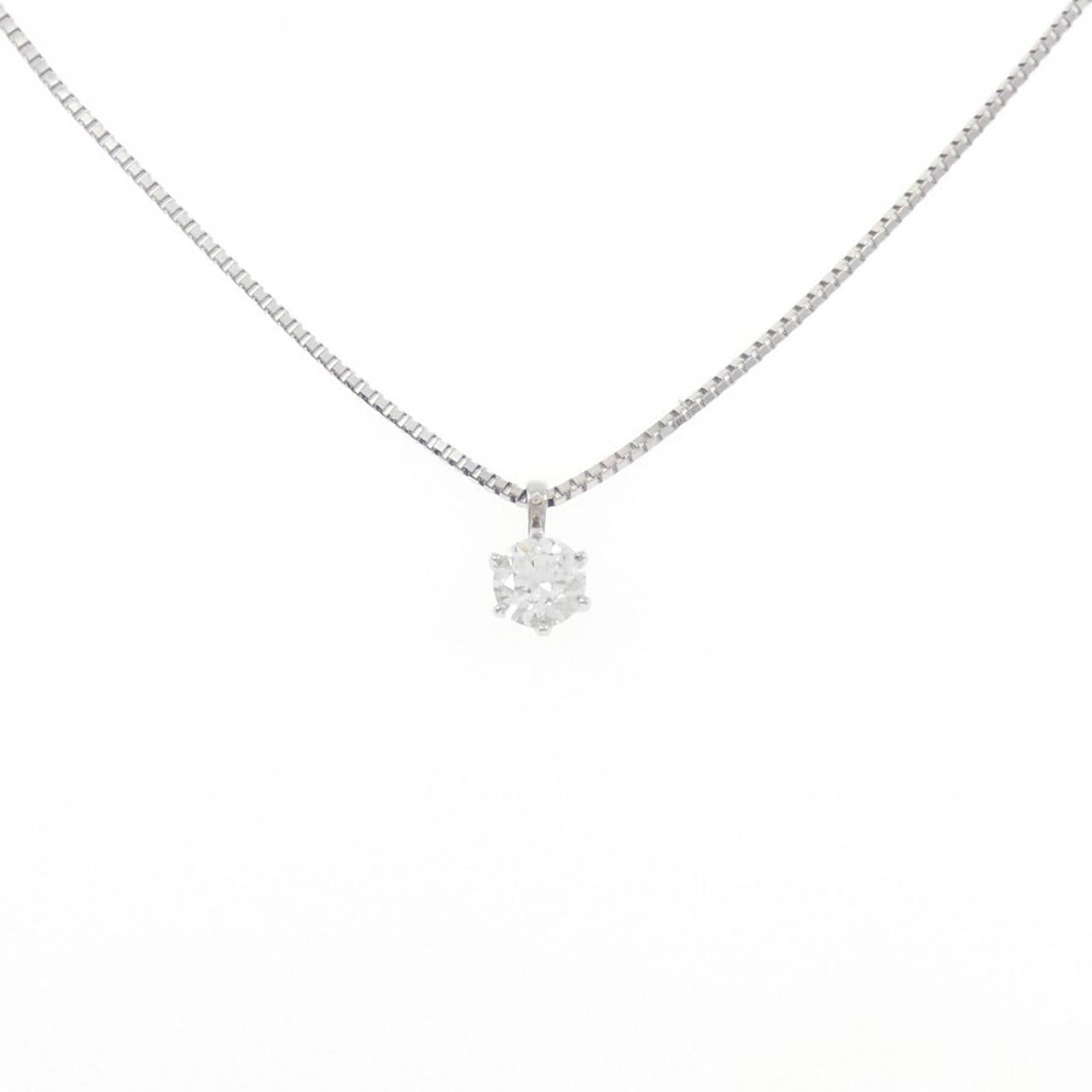 PT900/PT850 ソリティア ダイヤモンド ネックレス 0.305CT