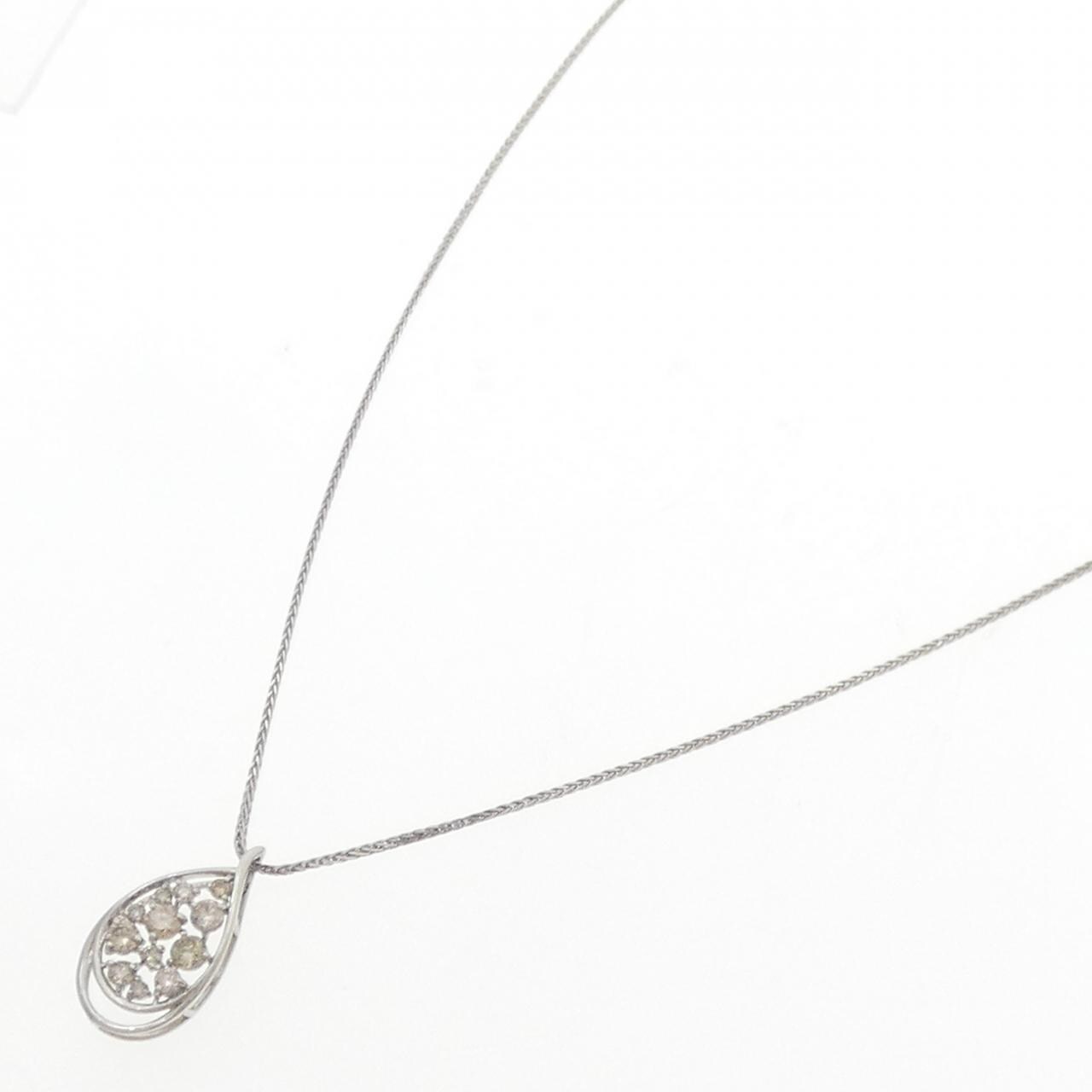 PT950/PT850 ダイヤモンド ネックレス 0.30CT