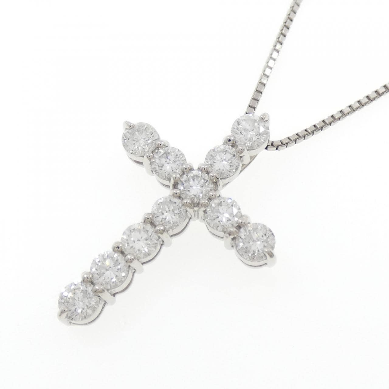 PT900/PT850 クロス ダイヤモンド ネックレス 3.00CT