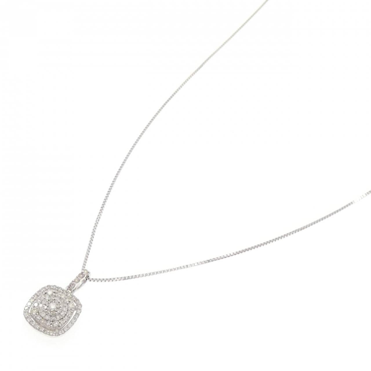 K18WG ダイヤモンド ネックレス 0.40CT
