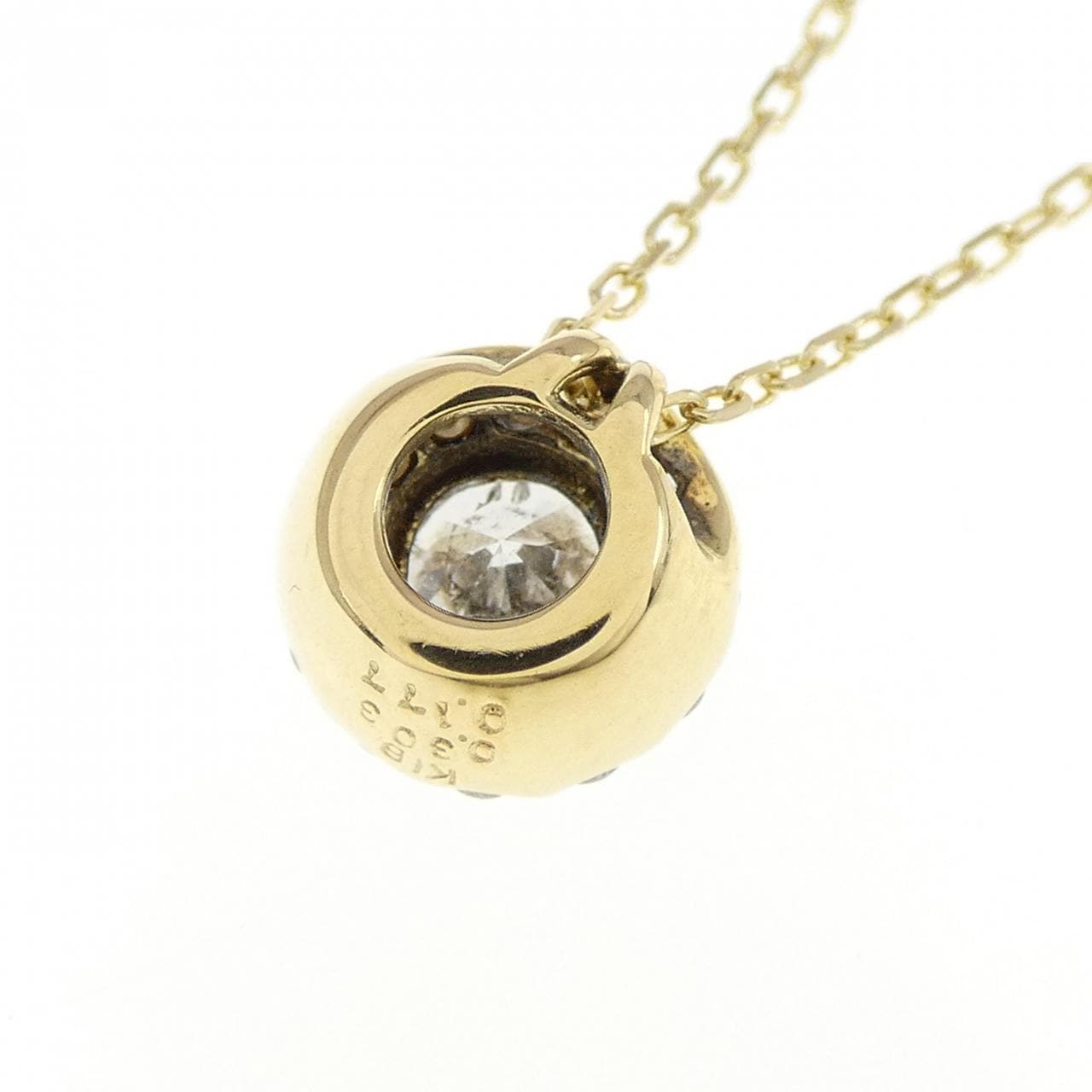 K18YG ダイヤモンド ネックレス 0.303CT
