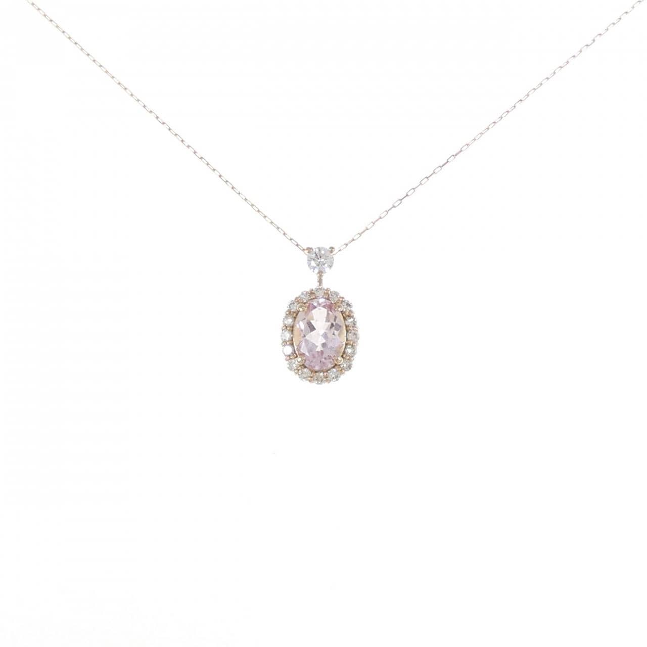[新品] K18PG 摩根石項鍊 0.57CT